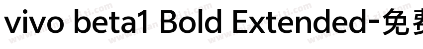 vivo beta1 Bold Extended字体转换